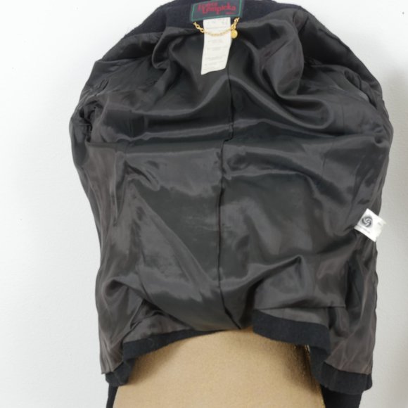 Lolita Lempicka Black Button Up Fitted Classic Wool Blazer Size 38/US 6 Jacket - Picture 15 of 15